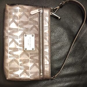 Michael Kors Bronze Logo Wristlet